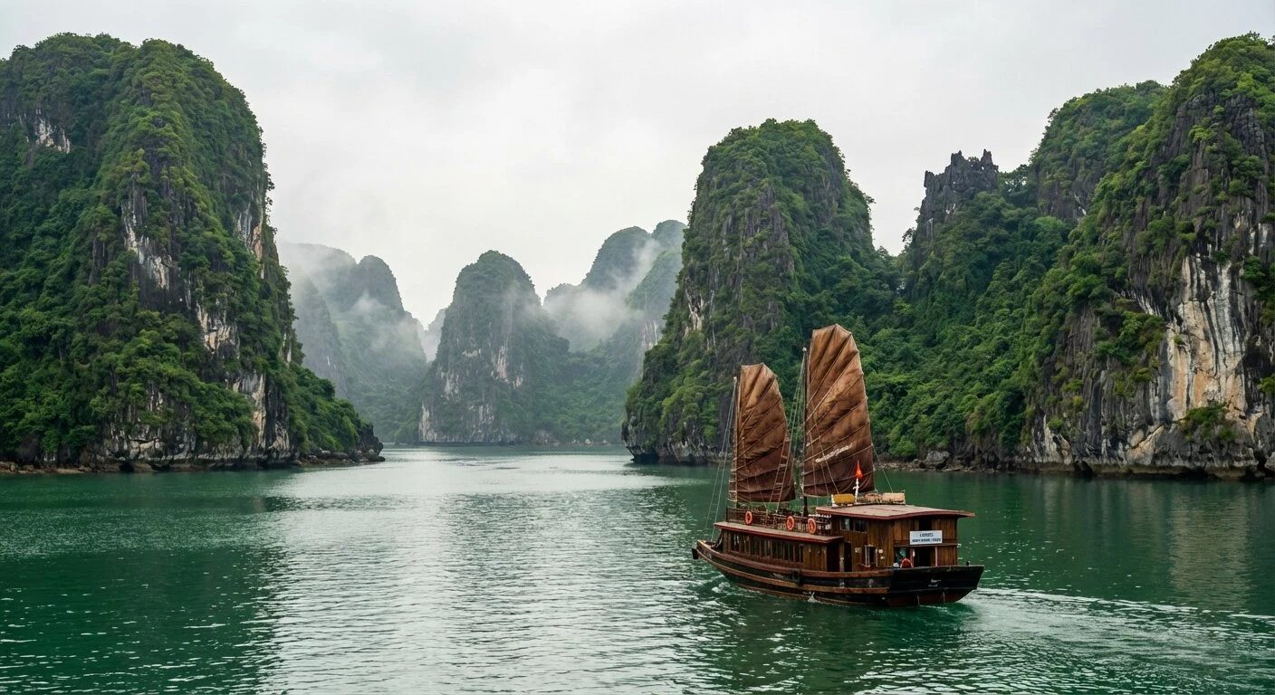 Ha Long Bay — karsts sobre el agua